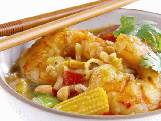Foto de curry amarelo tailandês