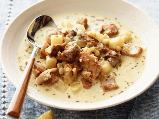 Fotografia de pratos - sopa com milho